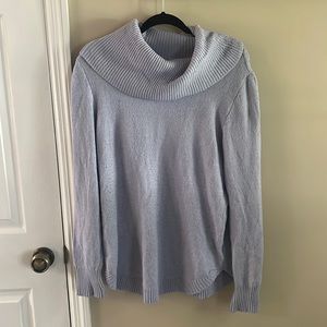 Baby Blue/Periwinkle Cowl Neck Sweater - Medium